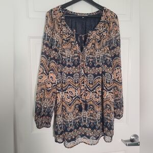 Daniel Rainn Blue and Orange tunic